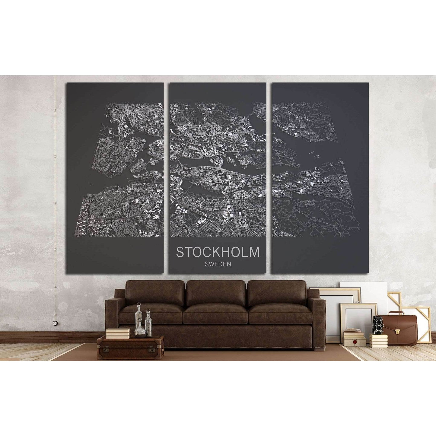 Black & White Stockholm Map Canvas PrintDecorate your walls with a stunning Stockholm Map Canvas Art Print from the world's largest art gallery. Choose from thousands of Black and White Map artworks with various sizing options. Choose your perfect art pri