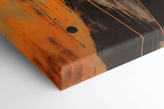 Stylized Orange and Black Silhouette - Canvas Print - Artoholica Ready to Hang Canvas Print