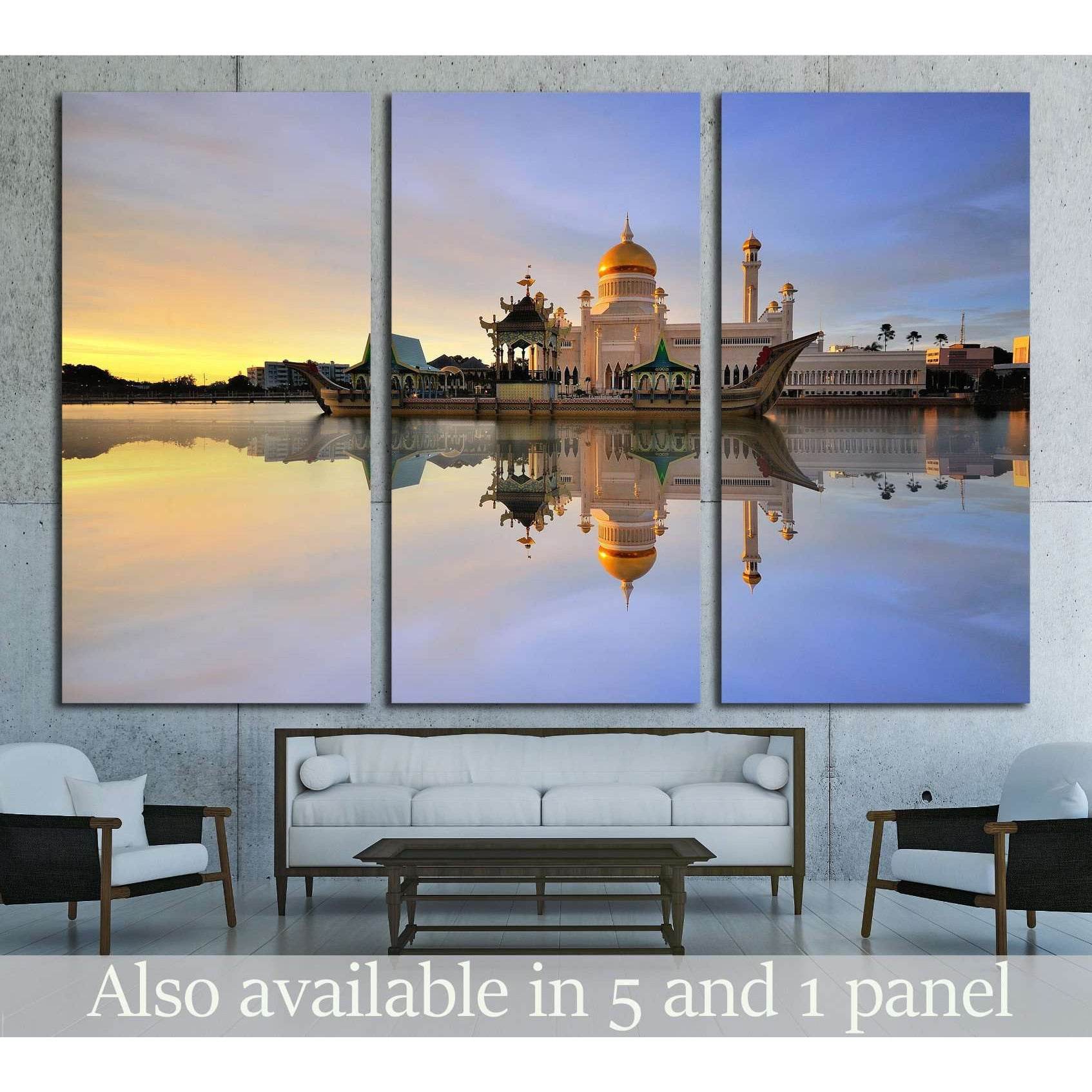 Sultan Omar Ali Saifudding Mosque, Bandar Seri Begawan, Brunei №1782 Ready to Hang Canvas PrintCanvas art arrives ready to hang, with hanging accessories included and no additional framing required. Every canvas print is hand-crafted, made on-demand at ou