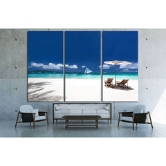 Caribbean tropical beach №3133 Ready to Hang Canvas PrintCanvas art arrives ready to hang, with hanging accessories included and no additional framing required. Every canvas print is hand-crafted, made on-demand at our workshop and expertly stretched arou