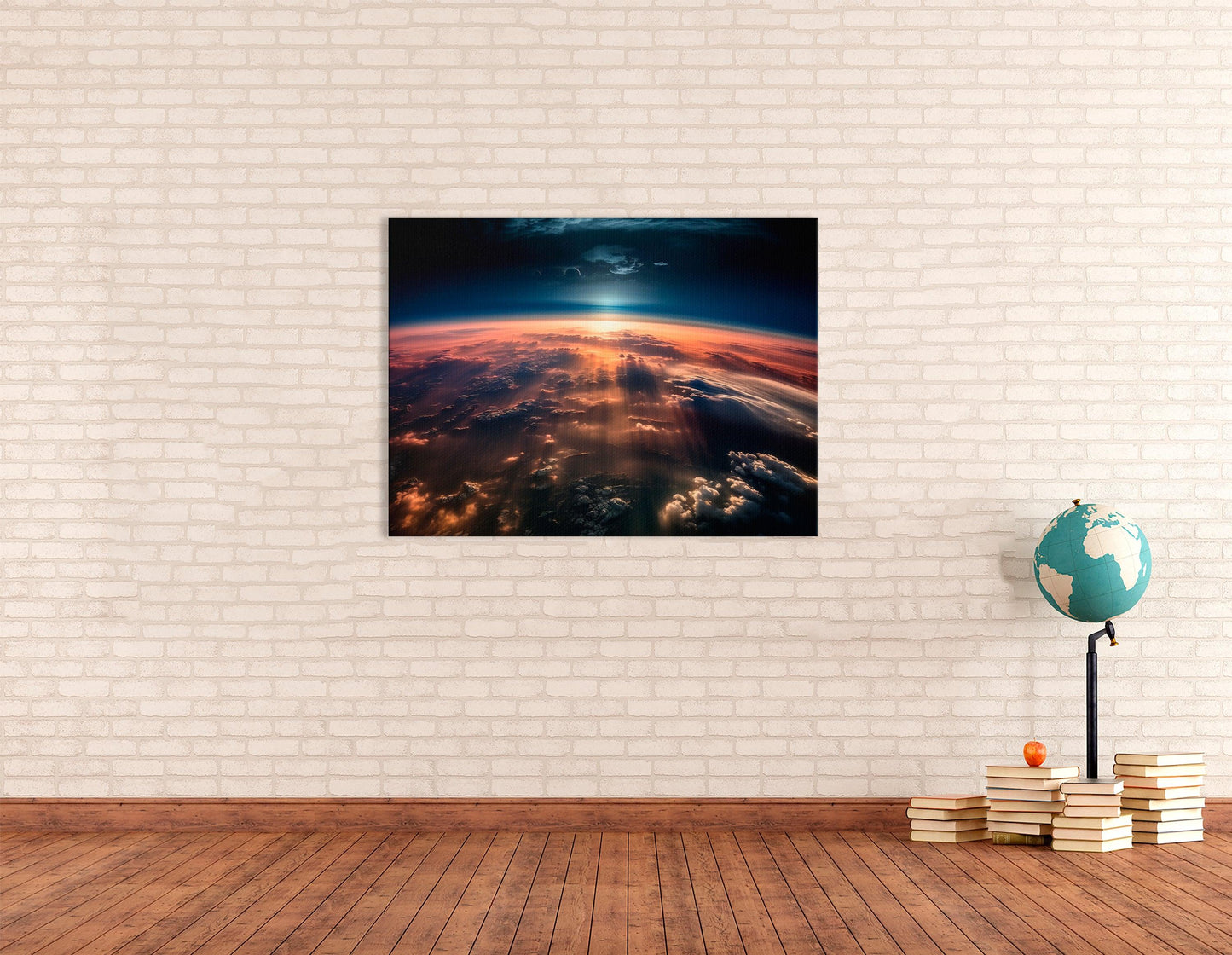 Sunrise from Earth Orbit - Canvas Print - Artoholica Ready to Hang Canvas Print