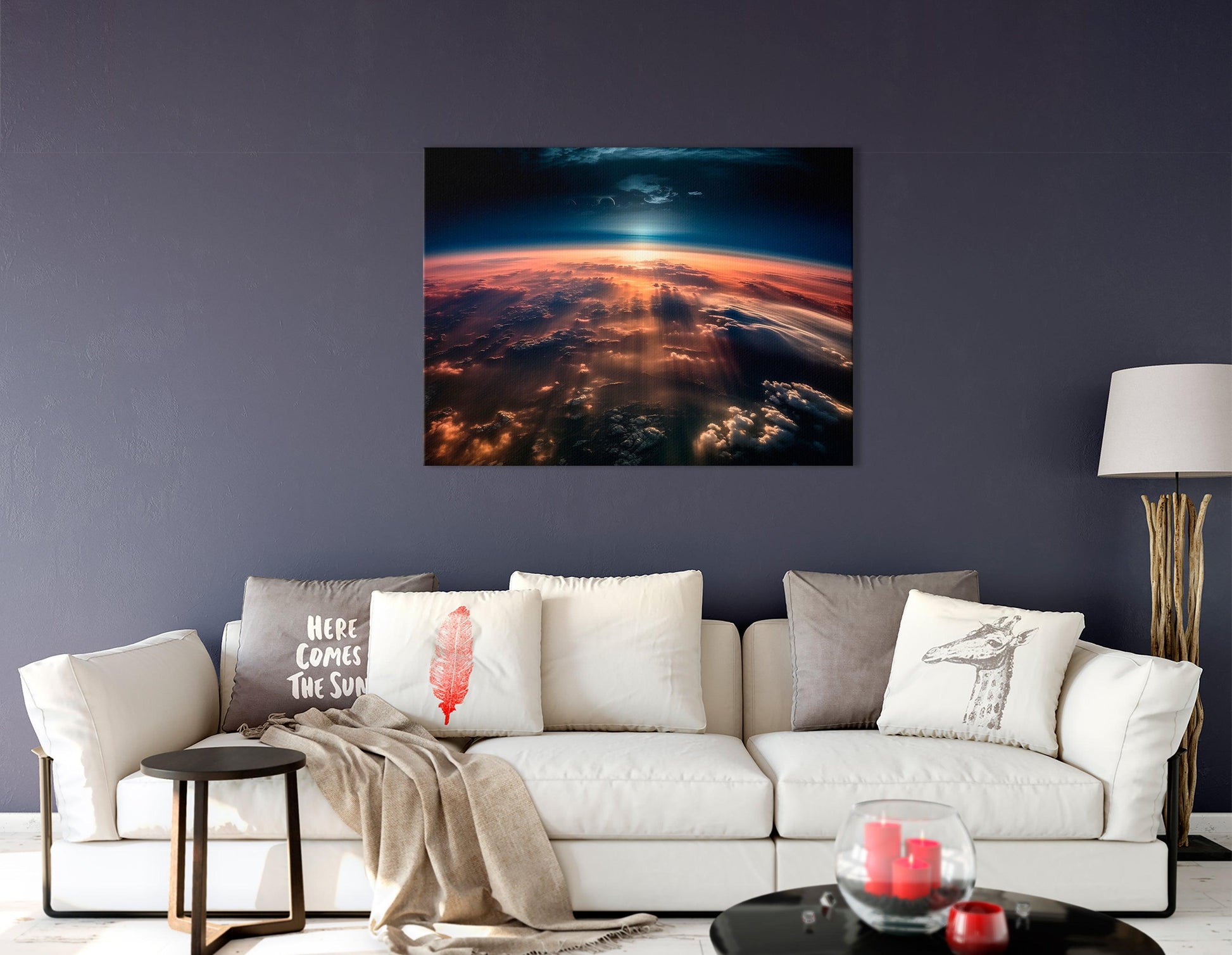 Sunrise from Earth Orbit - Canvas Print - Artoholica Ready to Hang Canvas Print