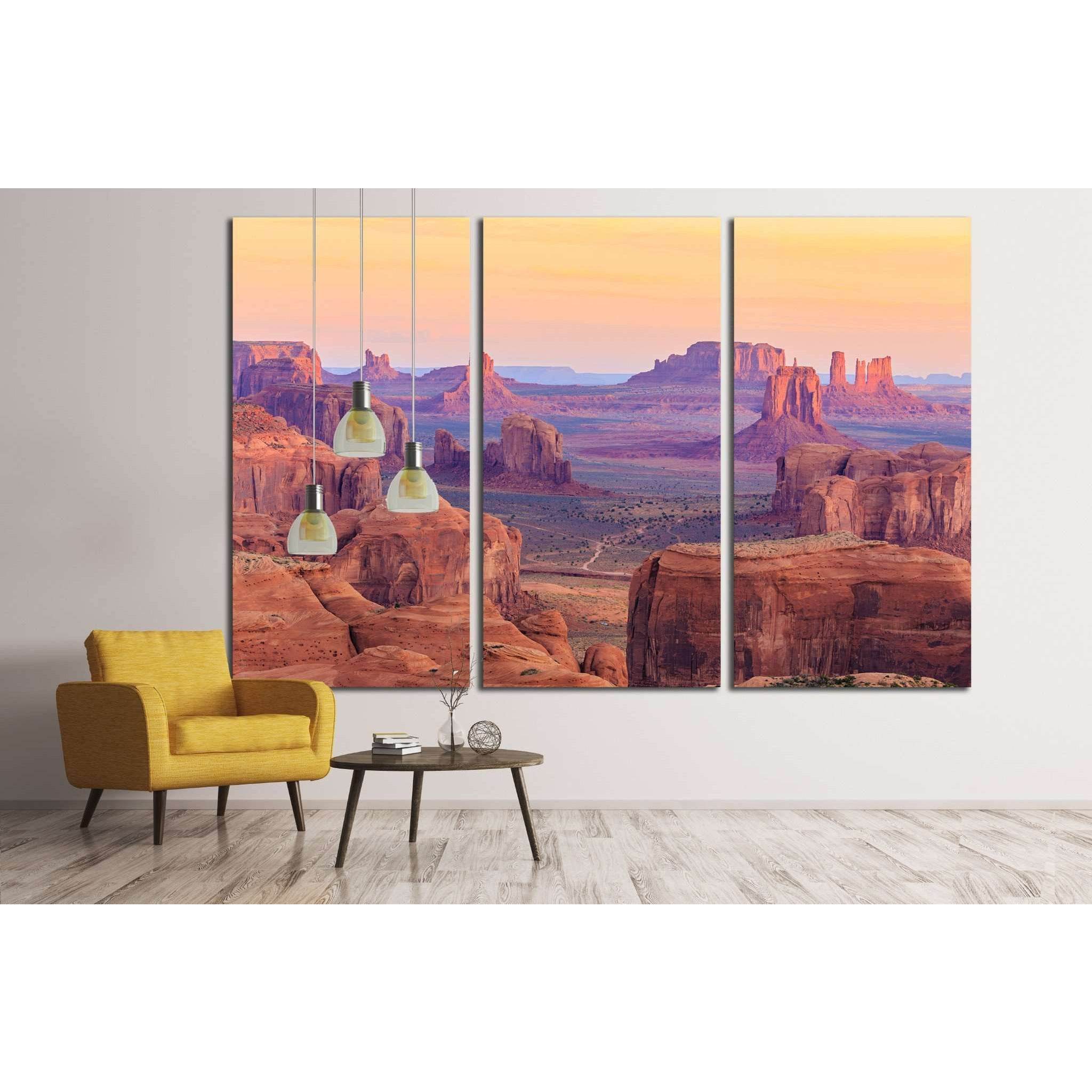 Sunrise in Hunts Mesa, Monument Valley, Arizona, USA №1974 Ready to Hang Canvas PrintCanvas art arrives ready to hang, with hanging accessories included and no additional framing required. Every canvas print is hand-crafted, made on-demand at our workshop