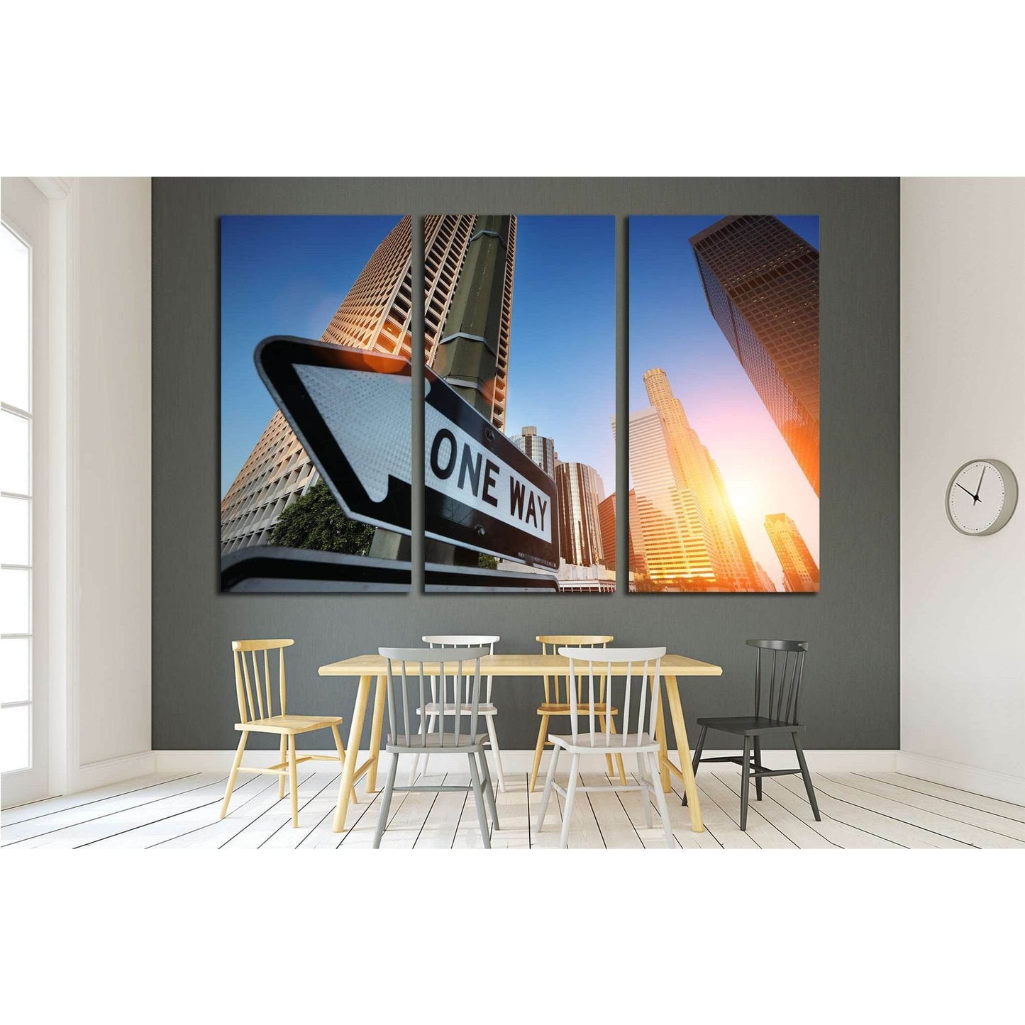 Sunrise over downtown Los Angeles, California, USA №1924 Ready to Hang Canvas PrintCanvas art arrives ready to hang, with hanging accessories included and no additional framing required. Every canvas print is hand-crafted, made on-demand at our workshop a