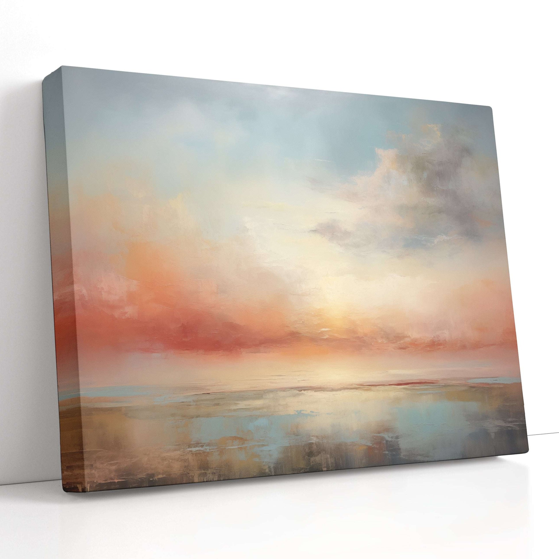 Sunrise Over Serene Landscape - Canvas Print - Artoholica Ready to Hang Canvas Print