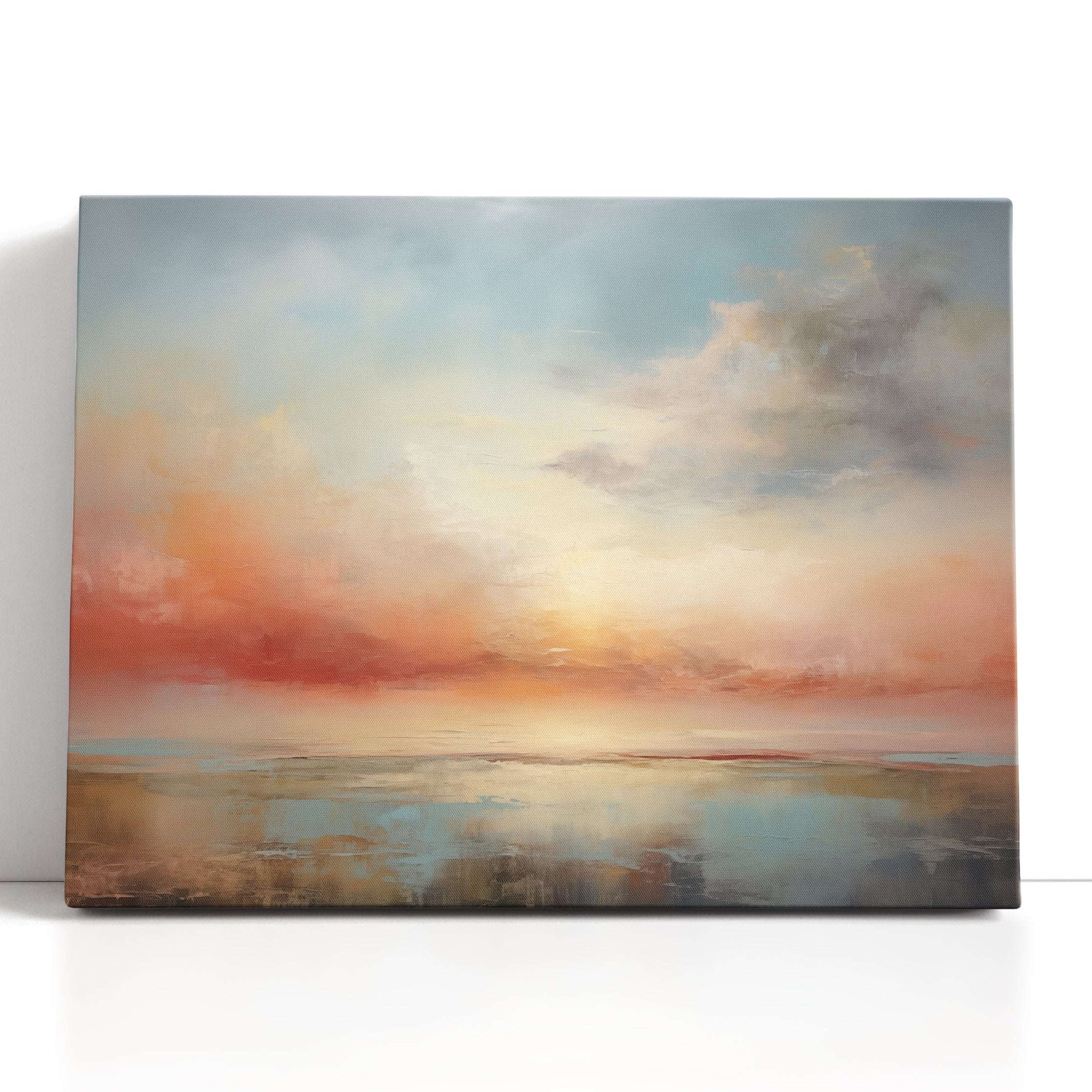 Sunrise Over Serene Landscape - Canvas Print - Artoholica Ready to Hang Canvas Print