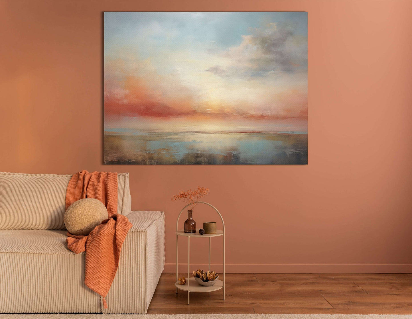 Sunrise Over Serene Landscape - Canvas Print - Artoholica Ready to Hang Canvas Print