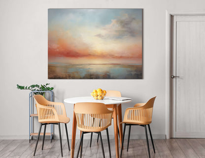 Sunrise Over Serene Landscape - Canvas Print - Artoholica Ready to Hang Canvas Print