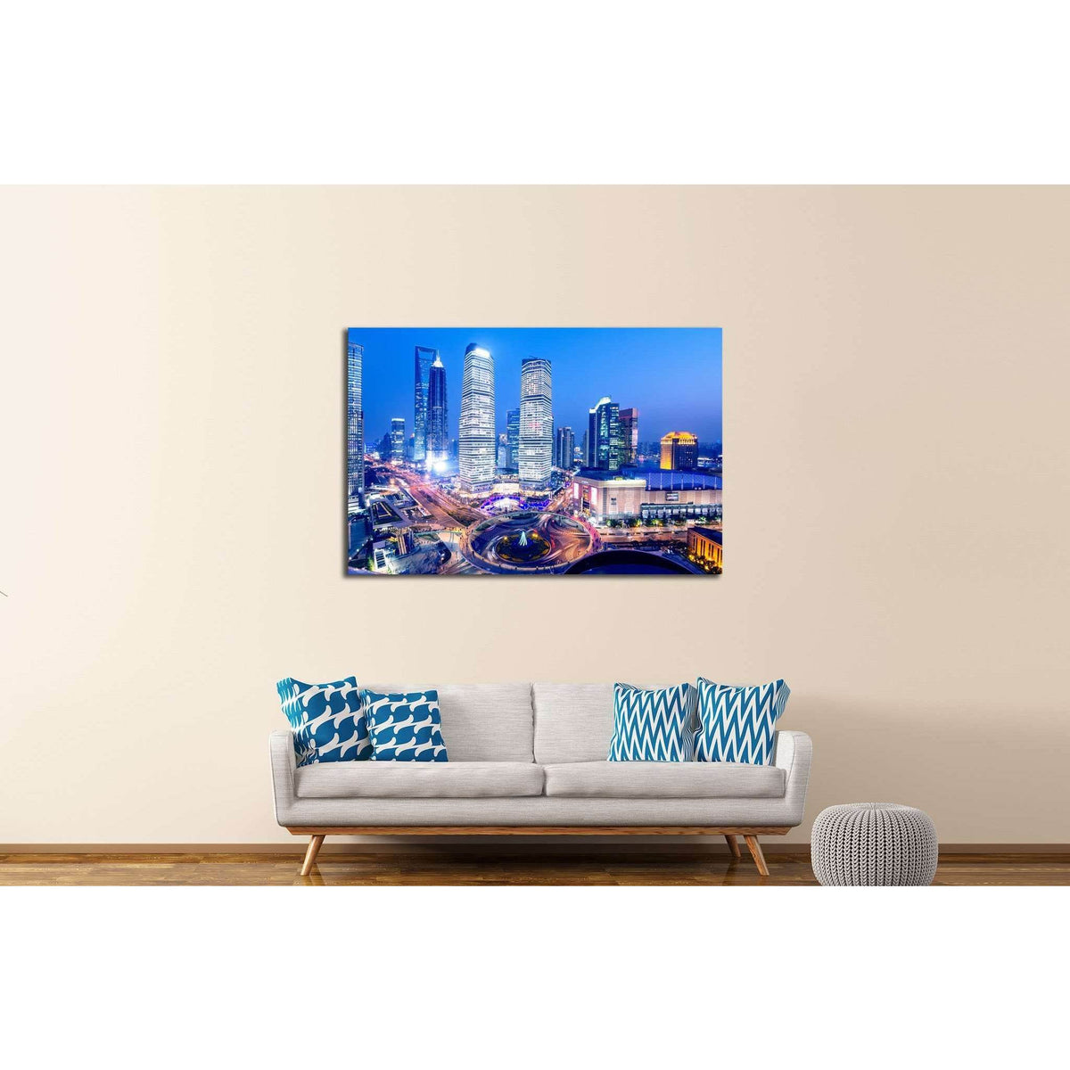 Sunset at Shanghai №583 Ready to Hang Canvas PrintCanvas art arrives ready to hang, with hanging accessories included and no additional framing required. Every canvas print is hand-crafted, made on-demand at our workshop and expertly stretched around 100%
