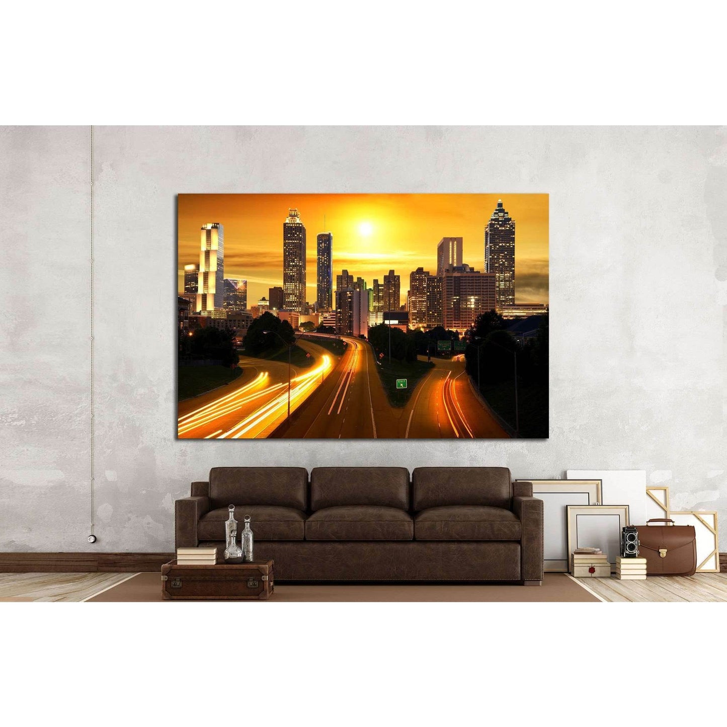 Sunset in Atlanta, United States №1651 Ready to Hang Canvas PrintCanvas art arrives ready to hang, with hanging accessories included and no additional framing required. Every canvas print is hand-crafted, made on-demand at our workshop and expertly stretc