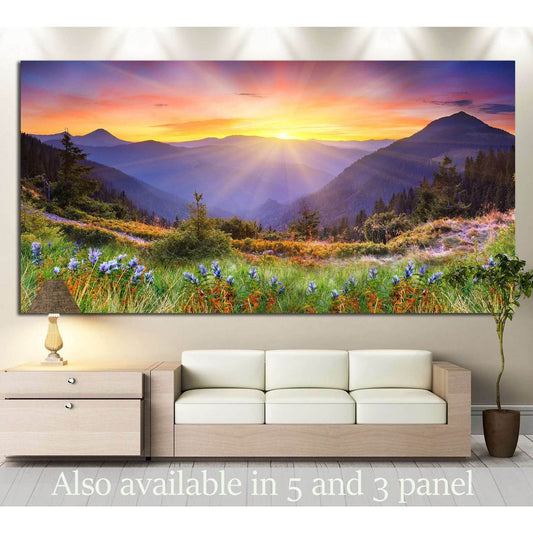 sunset in the mountains №630 Ready to Hang Canvas PrintCanvas art arrives ready to hang, with hanging accessories included and no additional framing required. Every canvas print is hand-crafted, made on-demand at our workshop and expertly stretched around