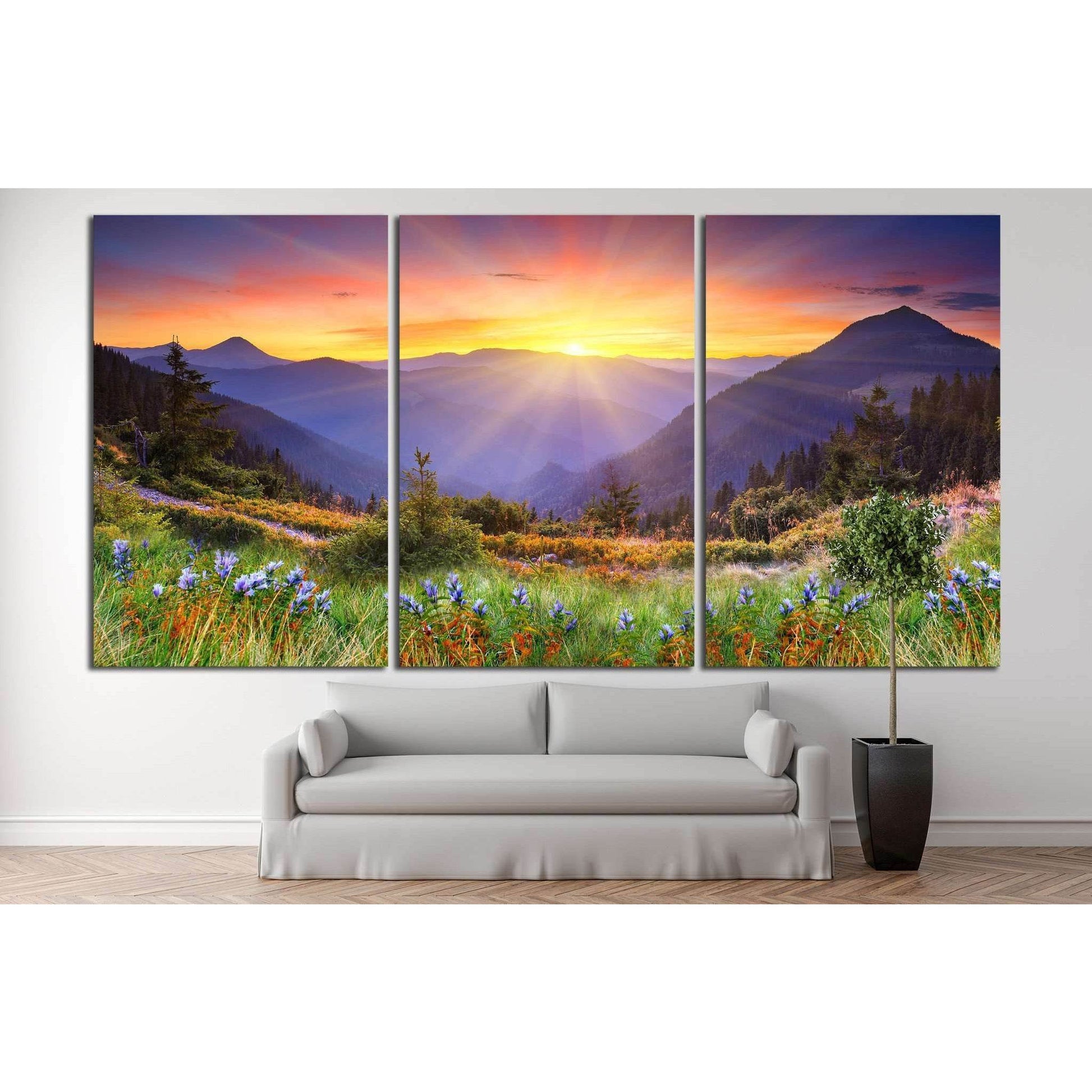 sunset in the mountains №630 Ready to Hang Canvas PrintCanvas art arrives ready to hang, with hanging accessories included and no additional framing required. Every canvas print is hand-crafted, made on-demand at our workshop and expertly stretched around