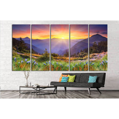 sunset in the mountains №630 Ready to Hang Canvas PrintCanvas art arrives ready to hang, with hanging accessories included and no additional framing required. Every canvas print is hand-crafted, made on-demand at our workshop and expertly stretched around