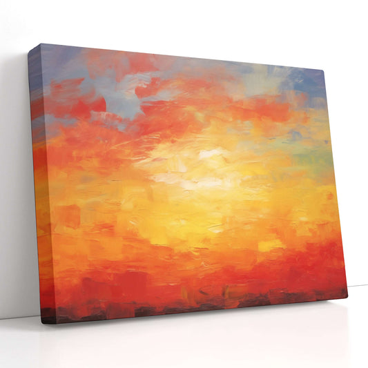 Sunset Sky Warm Hues - Canvas Print - Artoholica Ready to Hang Canvas Print