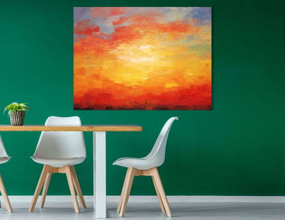 Sunset Sky Warm Hues - Canvas Print - Artoholica Ready to Hang Canvas Print