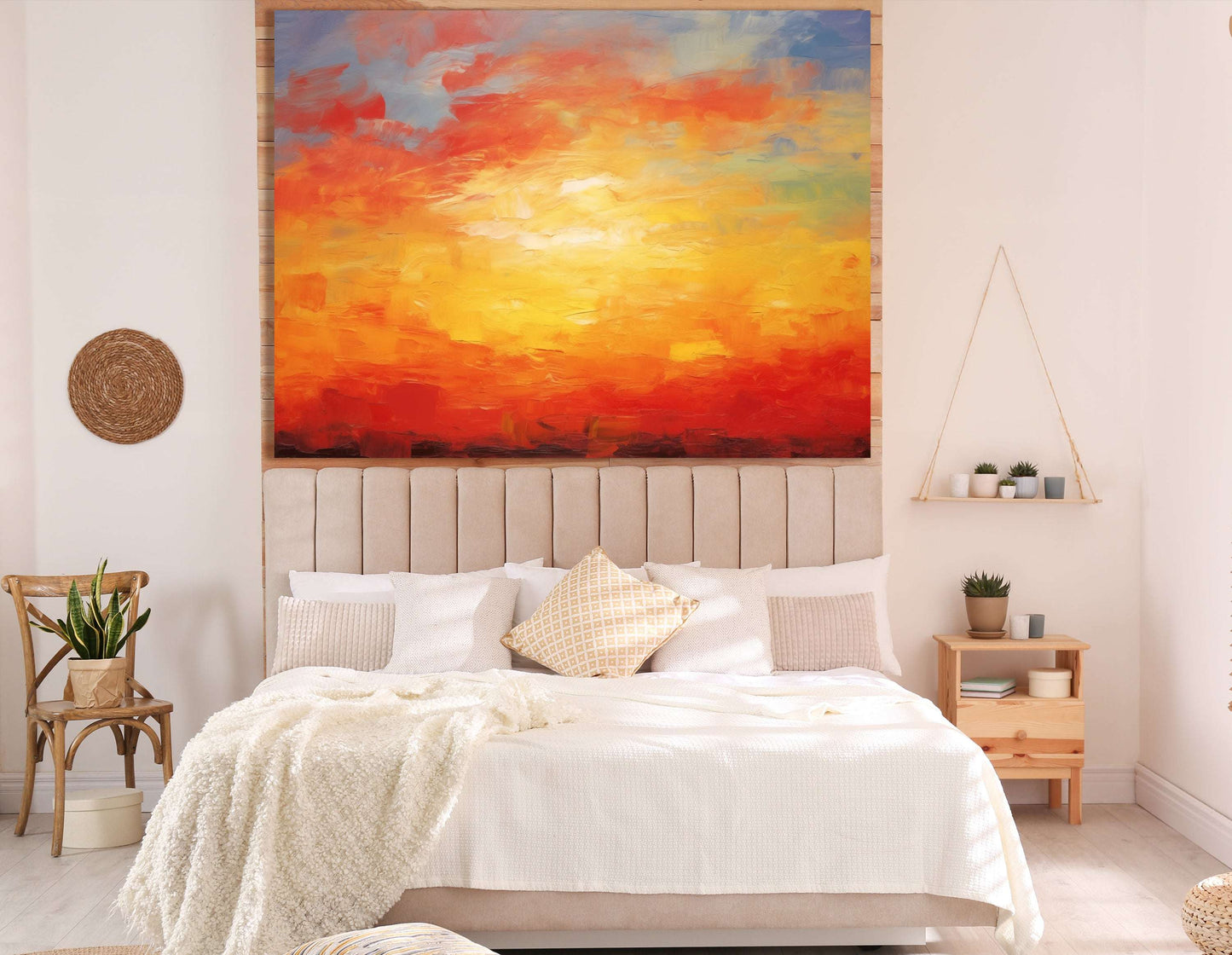 Sunset Sky Warm Hues - Canvas Print - Artoholica Ready to Hang Canvas Print