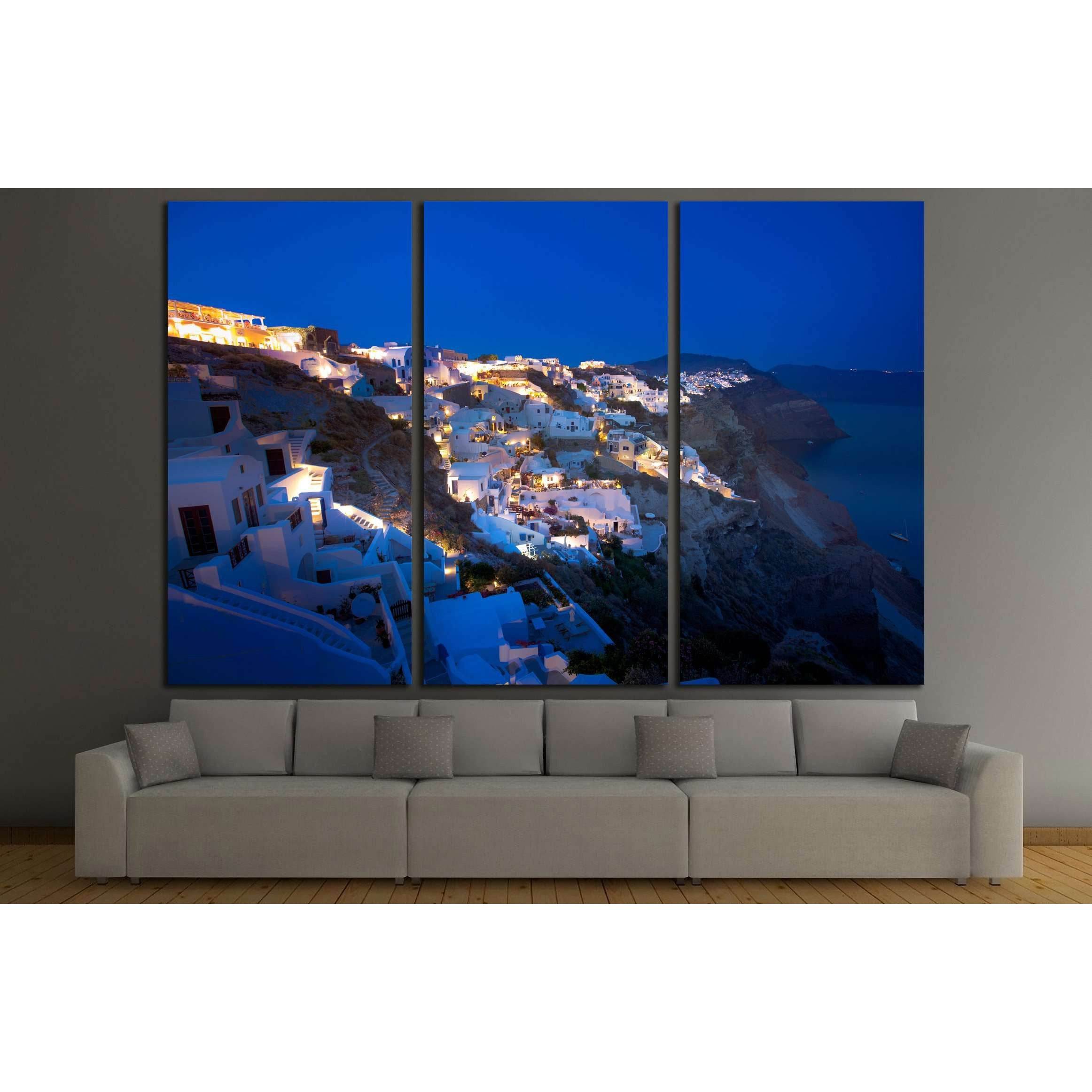 Sunset View of Fira, Santorini, Greece №2645 Ready to Hang Canvas PrintCanvas art arrives ready to hang, with hanging accessories included and no additional framing required. Every canvas print is hand-crafted, made on-demand at our workshop and expertly