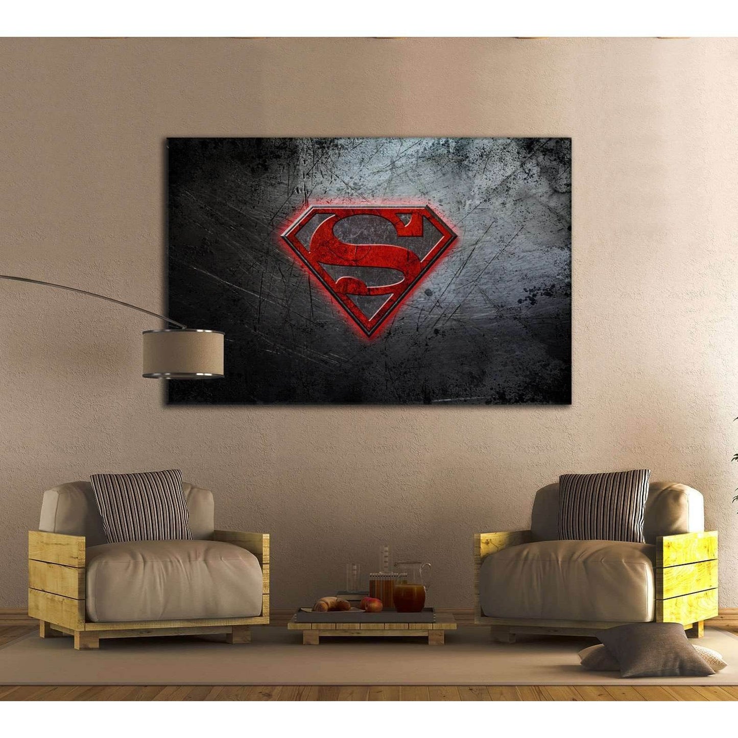 Superman Logo №2015 Ready to Hang Canvas PrintCanvas art arrives ready to hang, with hanging accessories included and no additional framing required. Every canvas print is hand-crafted, made on-demand at our workshop and expertly stretched around 100% Nor