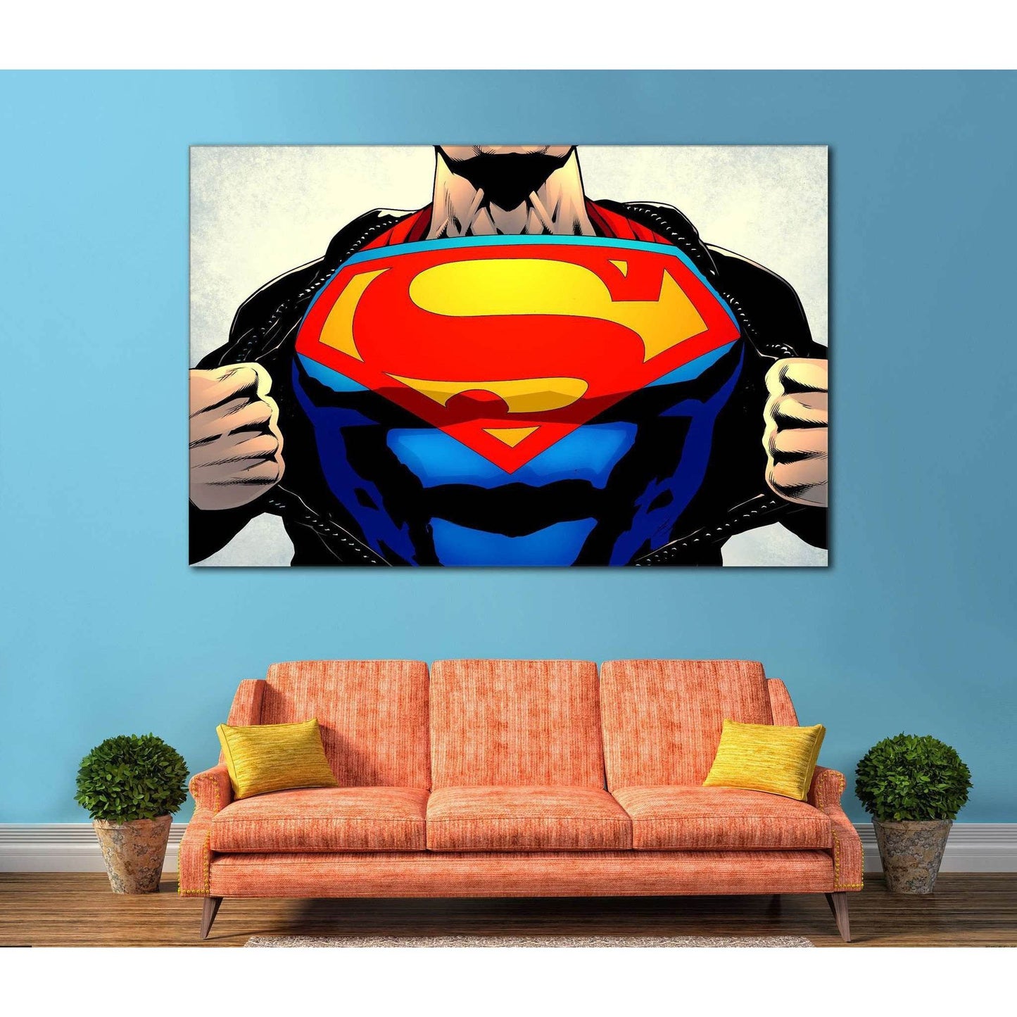 Superman №2003 Ready to Hang Canvas PrintCanvas art arrives ready to hang, with hanging accessories included and no additional framing required. Every canvas print is hand-crafted, made on-demand at our workshop and expertly stretched around 100% North Am