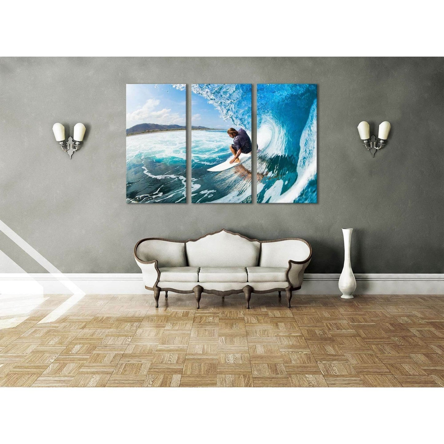 Surfing №655 Ready to Hang Canvas PrintCanvas art arrives ready to hang, with hanging accessories included and no additional framing required. Every canvas print is hand-crafted, made on-demand at our workshop and expertly stretched around 100% North Amer