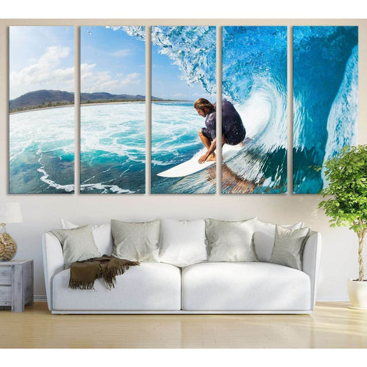 Surfing №655 Ready to Hang Canvas PrintCanvas art arrives ready to hang, with hanging accessories included and no additional framing required. Every canvas print is hand-crafted, made on-demand at our workshop and expertly stretched around 100% North Amer