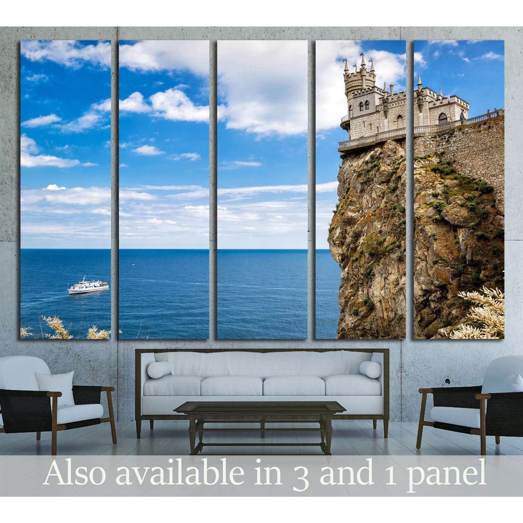 Swallow's Nest castle, Black Sea in Crimea, Ukraine №1812 Ready to Hang Canvas PrintCanvas art arrives ready to hang, with hanging accessories included and no additional framing required. Every canvas print is hand-crafted, made on-demand at our workshop