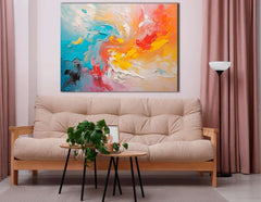 Swirling Abstract Spectrum of Colors - Canvas Print - Artoholica Ready to Hang Canvas Print