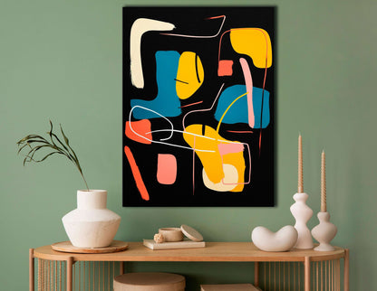 Symphony of Abstract Forms - Canvas Print - Artoholica Ready to Hang Canvas Print