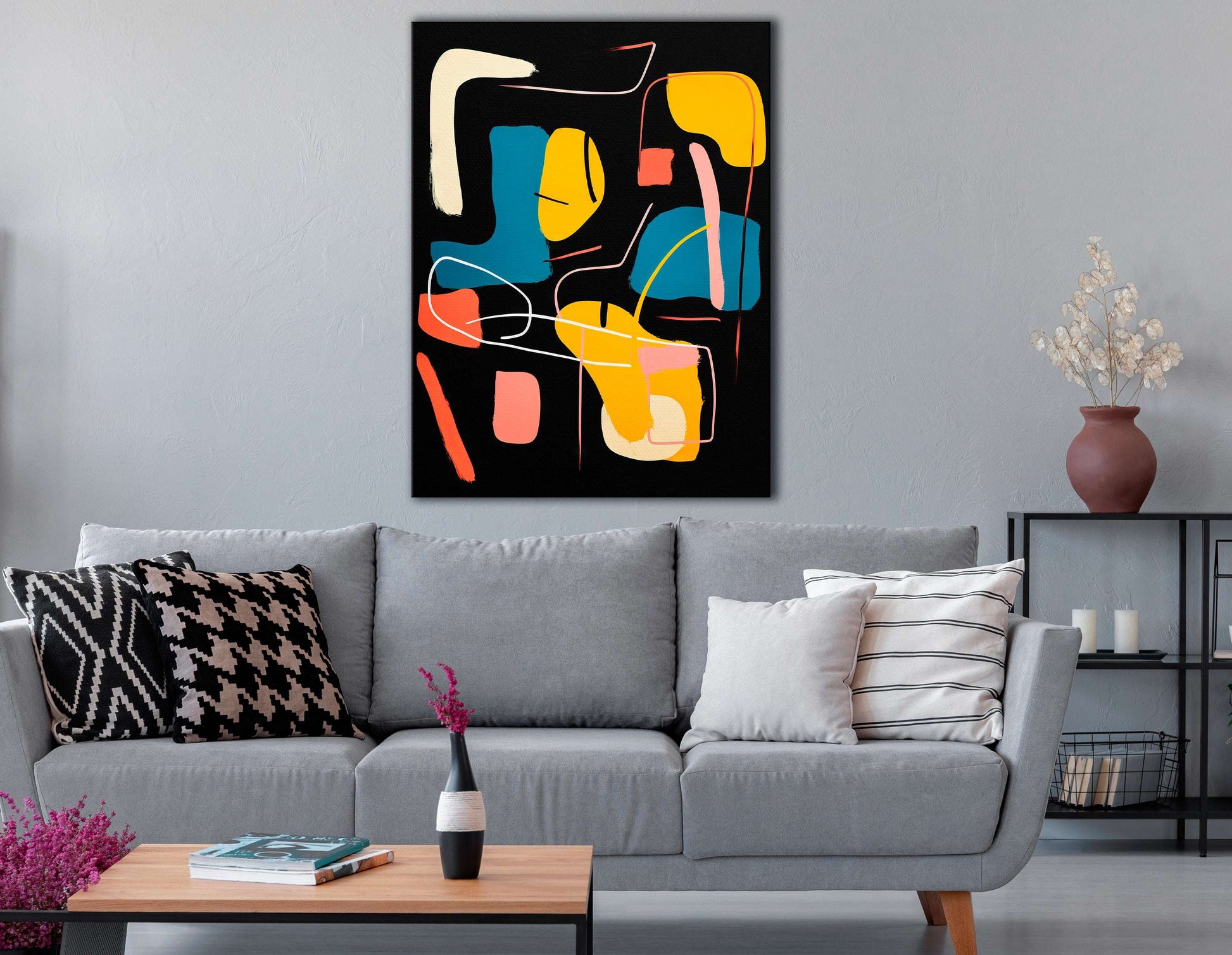 Symphony of Abstract Forms - Canvas Print - Artoholica Ready to Hang Canvas Print