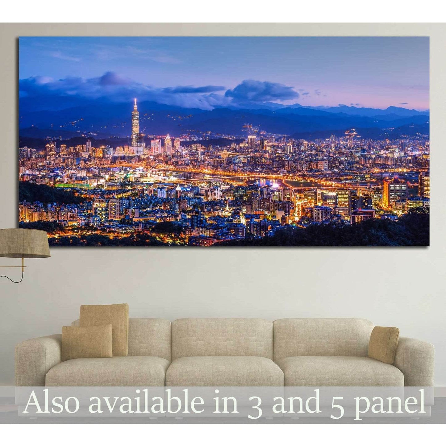 Taipei City №566 Ready to Hang Canvas PrintCanvas art arrives ready to hang, with hanging accessories included and no additional framing required. Every canvas print is hand-crafted, made on-demand at our workshop and expertly stretched around 100% North