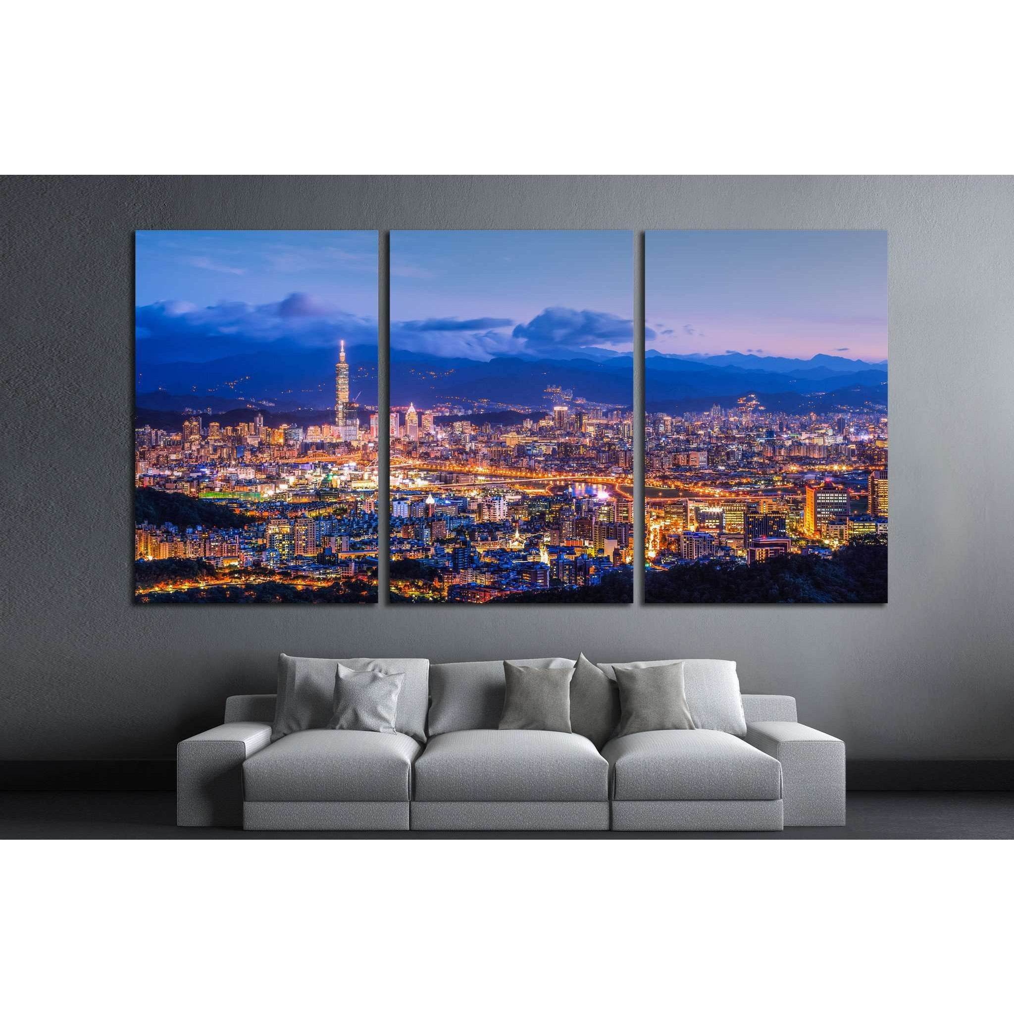Taipei City №566 Ready to Hang Canvas PrintCanvas art arrives ready to hang, with hanging accessories included and no additional framing required. Every canvas print is hand-crafted, made on-demand at our workshop and expertly stretched around 100% North