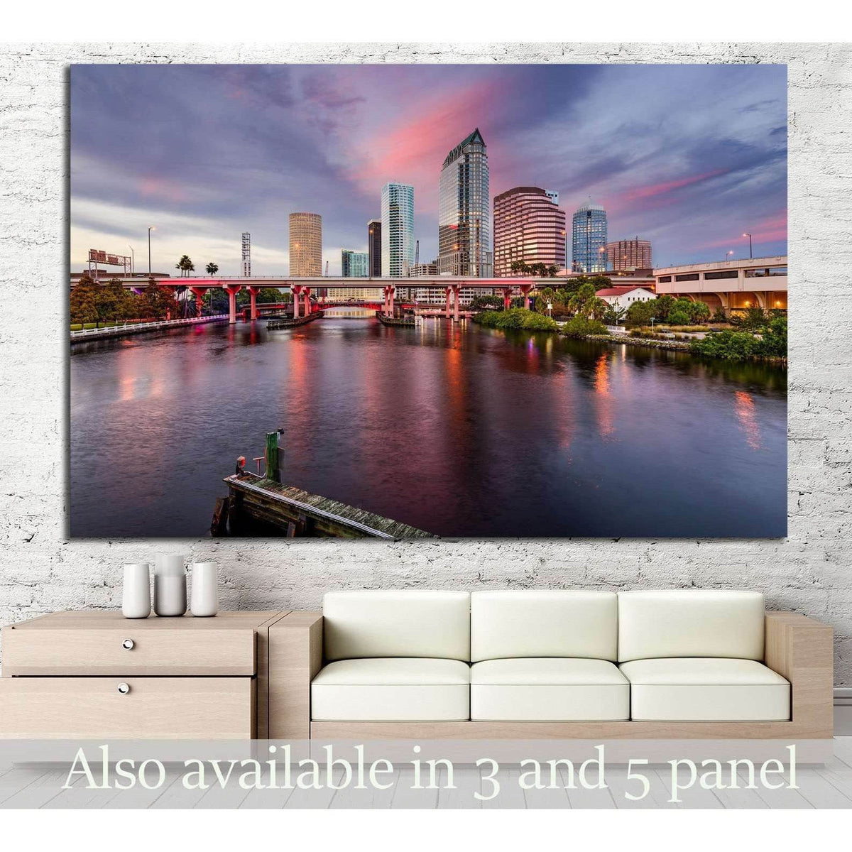 Tampa, Florida, USA, Hillsborough River №1216 Ready to Hang Canvas PrintCanvas art arrives ready to hang, with hanging accessories included and no additional framing required. Every canvas print is hand-crafted, made on-demand at our workshop and expertly