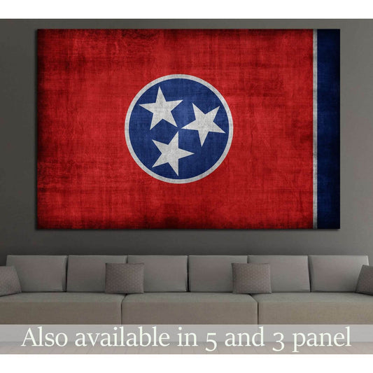 Tennessee flag №692 Ready to Hang Canvas PrintCanvas art arrives ready to hang, with hanging accessories included and no additional framing required. Every canvas print is hand-crafted, made on-demand at our workshop and expertly stretched around 100% Nor