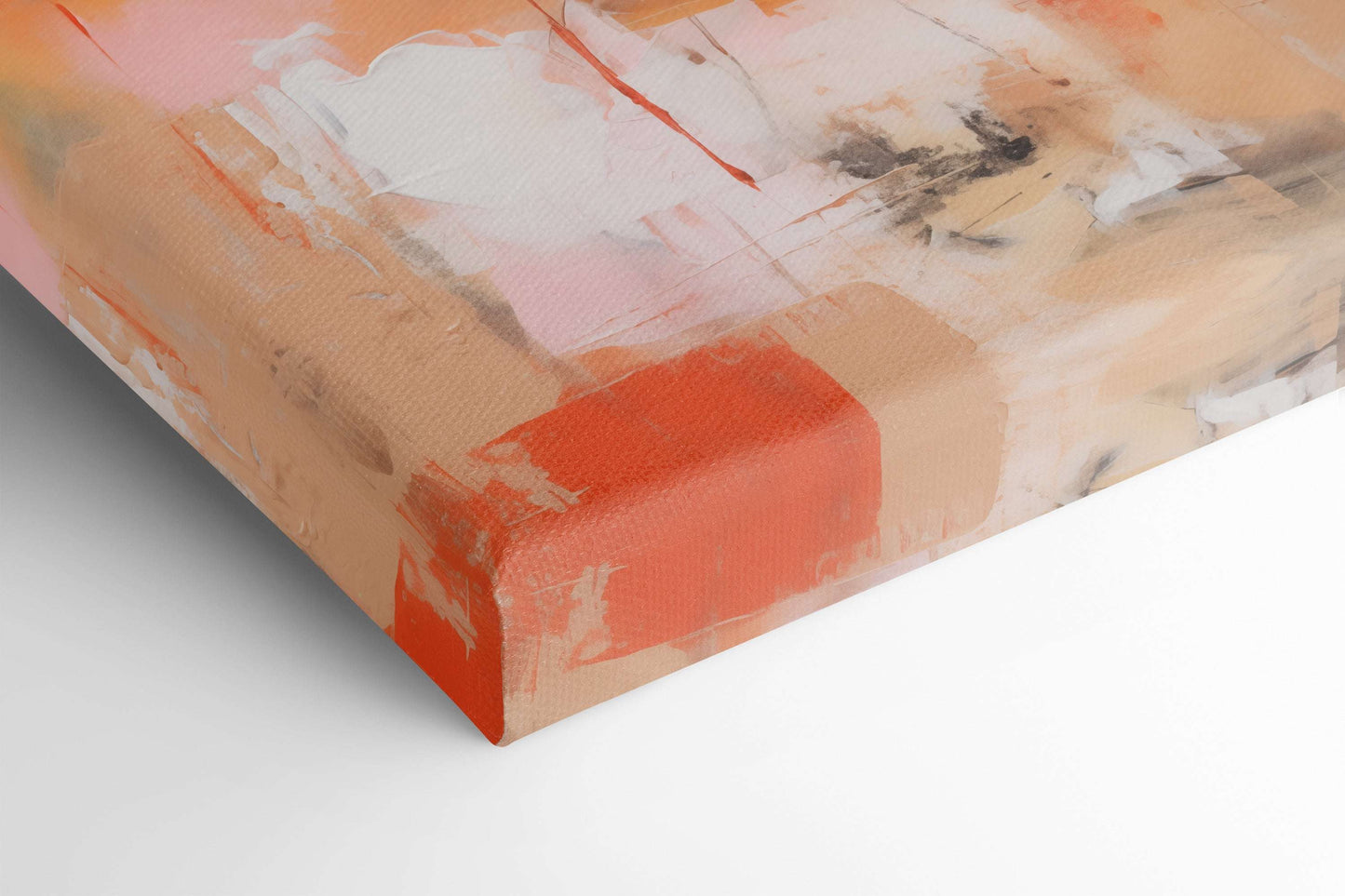 Terracotta and Honey Hues Abstract - Canvas Print - Artoholica Ready to Hang Canvas Print