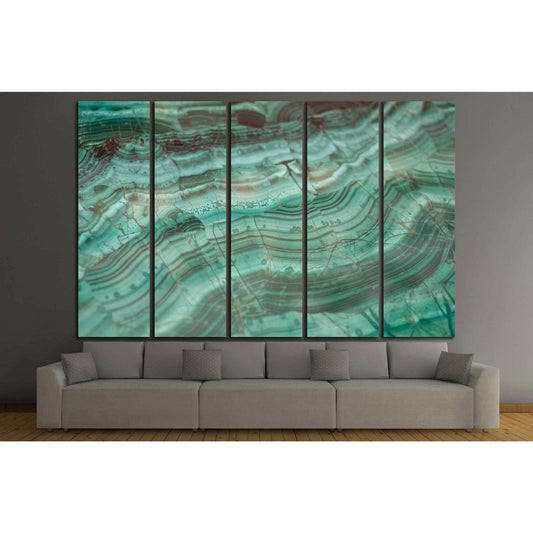 Texture of polished Malachite №1399 Ready to Hang Canvas PrintCanvas art arrives ready to hang, with hanging accessories included and no additional framing required. Every canvas print is hand-crafted, made on-demand at our workshop and expertly stretched