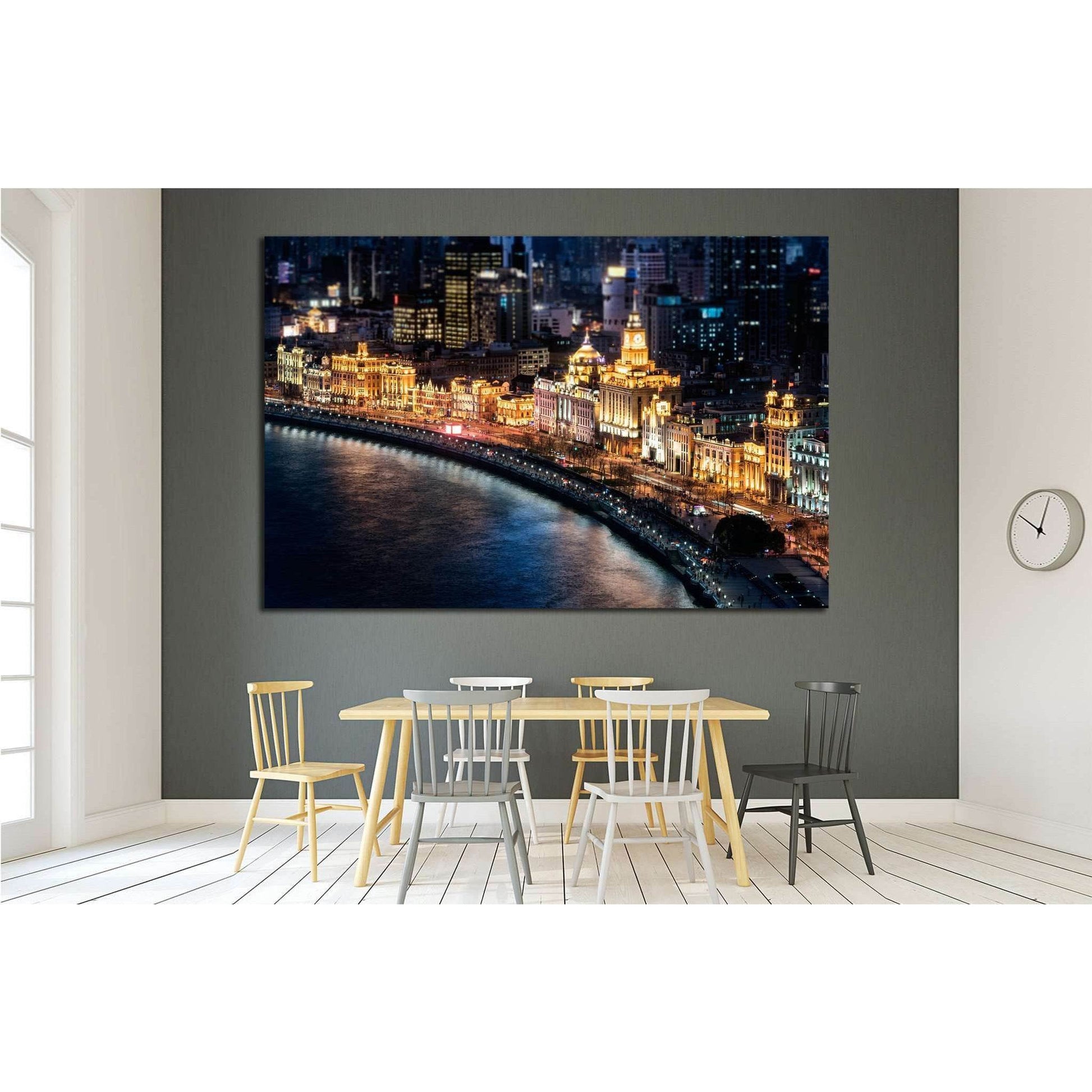 The bund, Shanghai №1536 Ready to Hang Canvas PrintCanvas art arrives ready to hang, with hanging accessories included and no additional framing required. Every canvas print is hand-crafted, made on-demand at our workshop and expertly stretched around 100