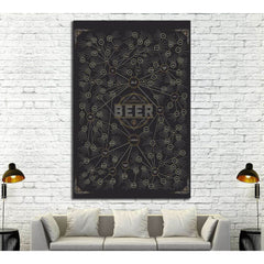 The Diagram of Beer №3453 Ready to Hang Canvas PrintCanvas art arrives ready to hang, with hanging accessories included and no additional framing required. Every canvas print is hand-crafted, made on-demand at our workshop and expertly stretched around 10