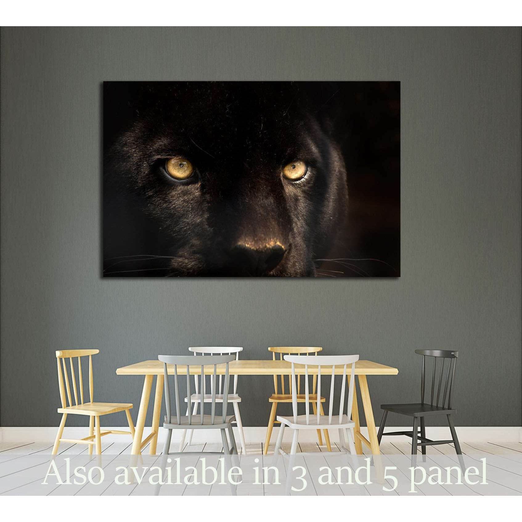 The eyes of a black panther №2332 Ready to Hang Canvas PrintCanvas art arrives ready to hang, with hanging accessories included and no additional framing required. Every canvas print is hand-crafted, made on-demand at our workshop and expertly stretched a