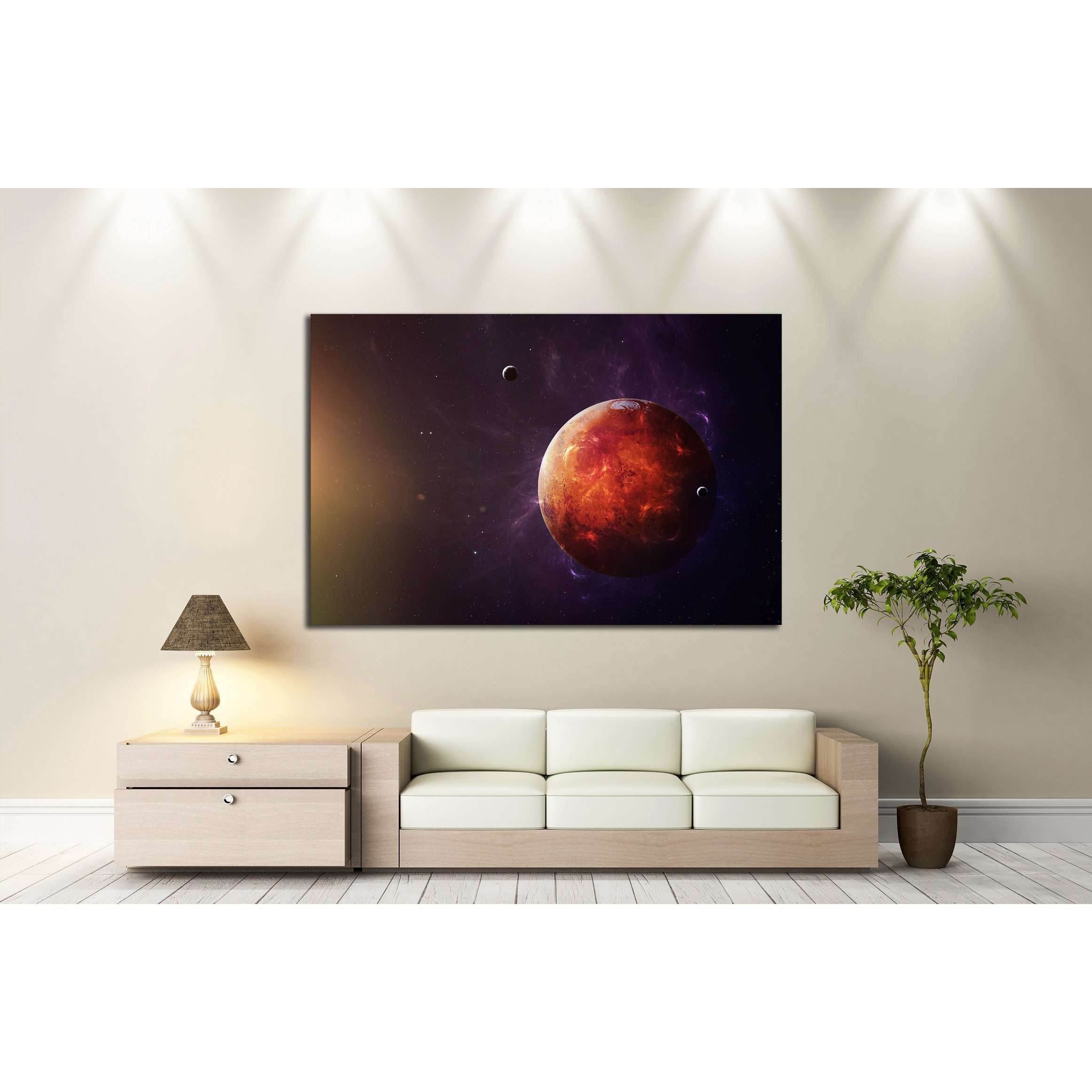 The Mars shot from space showing all they beauty. №2454 Ready to Hang Canvas PrintCanvas art arrives ready to hang, with hanging accessories included and no additional framing required. Every canvas print is hand-crafted, made on-demand at our workshop an