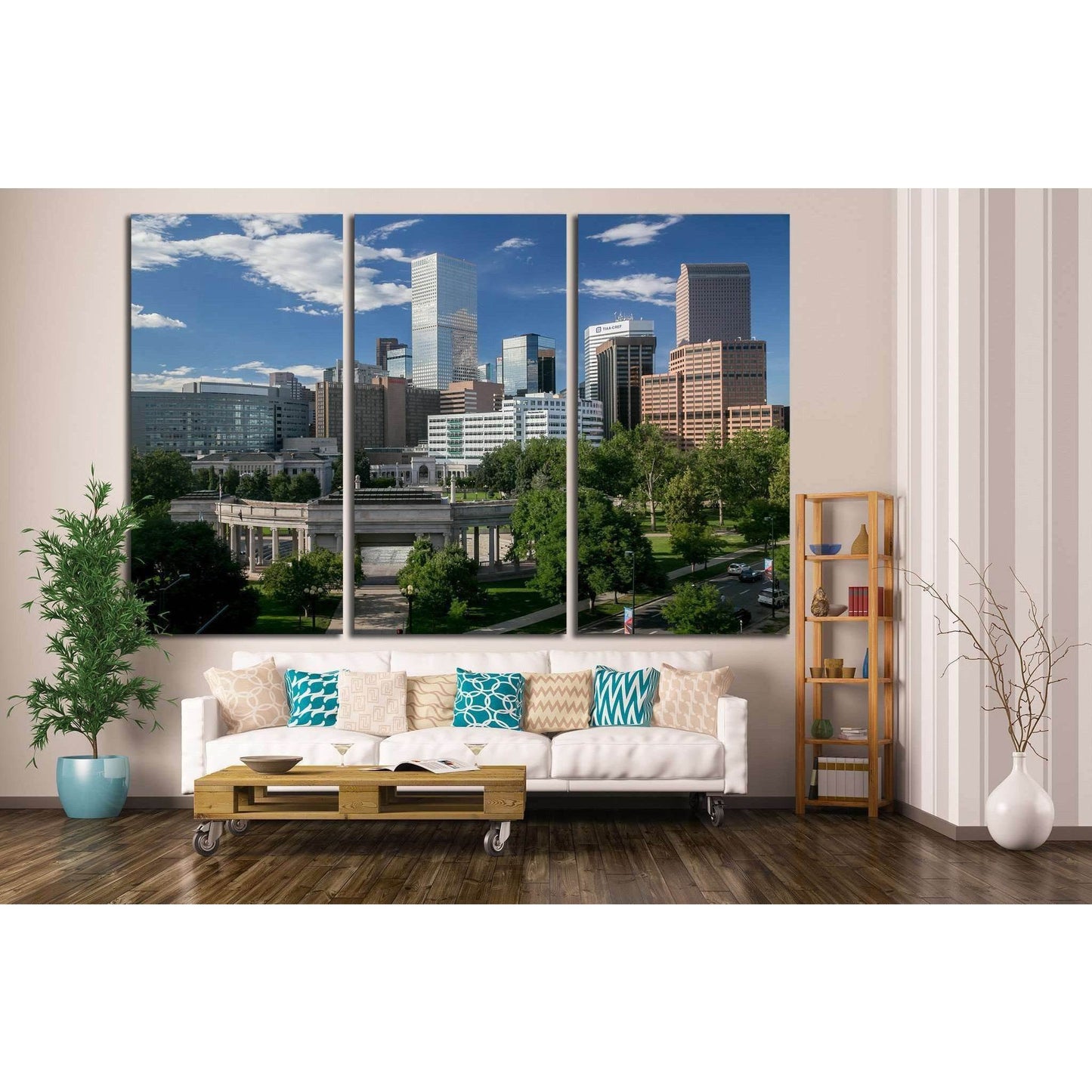 The Mile High City - Denver Colorado Skyline №1625 Ready to Hang Canvas PrintCanvas art arrives ready to hang, with hanging accessories included and no additional framing required. Every canvas print is hand-crafted, made on-demand at our workshop and exp