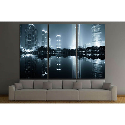 the night view of the lujiazui financial centre in shanghai china №2230 Ready to Hang Canvas PrintCanvas art arrives ready to hang, with hanging accessories included and no additional framing required. Every canvas print is hand-crafted, made on-demand at