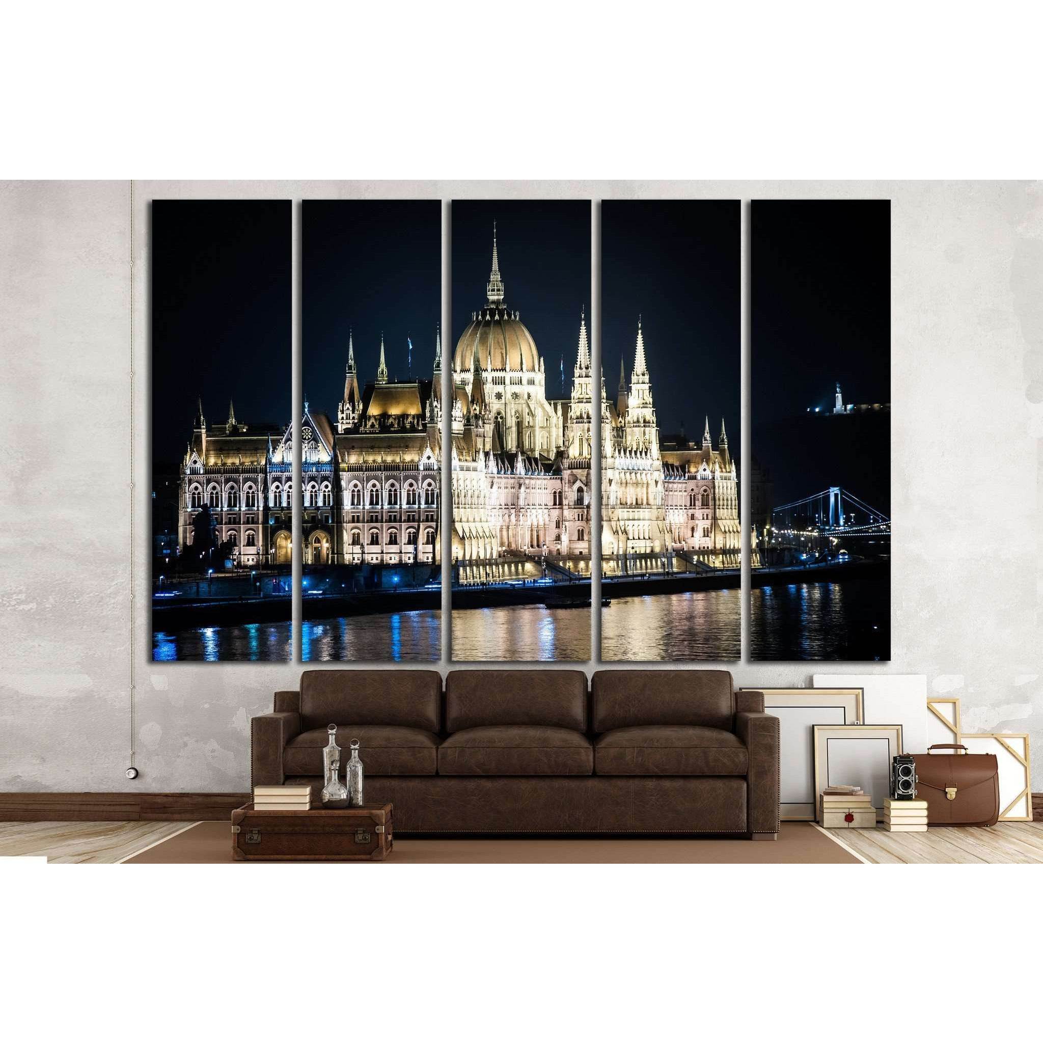 The Parliament of Budapest at night №1282 Ready to Hang Canvas PrintCanvas art arrives ready to hang, with hanging accessories included and no additional framing required. Every canvas print is hand-crafted, made on-demand at our workshop and expertly str