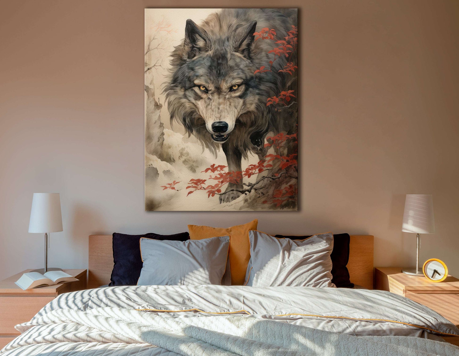 The Stare of the Wolf - Canvas Print - Artoholica Ready to Hang Canvas Print