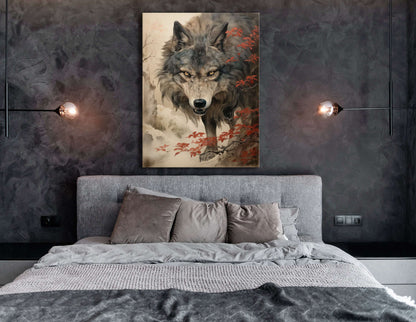 The Stare of the Wolf - Canvas Print - Artoholica Ready to Hang Canvas Print