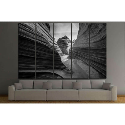 The Wave, Arizona Black and White №2930 Ready to Hang Canvas PrintCanvas art arrives ready to hang, with hanging accessories included and no additional framing required. Every canvas print is hand-crafted, made on-demand at our workshop and expertly stret