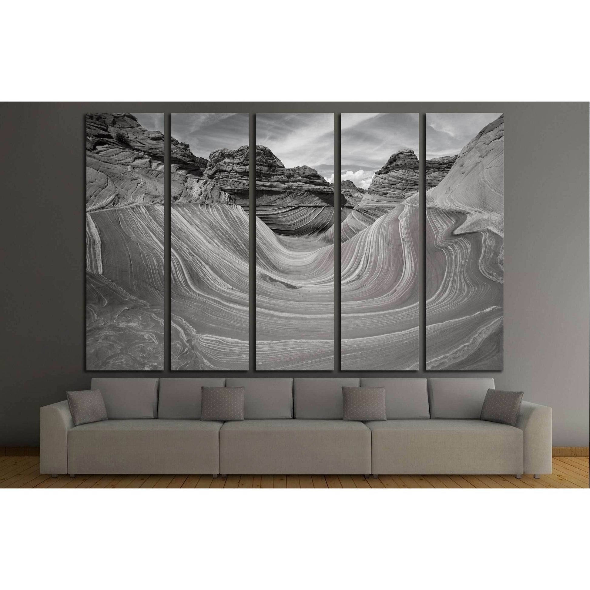 The Wave black and white №2929 Ready to Hang Canvas PrintCanvas art arrives ready to hang, with hanging accessories included and no additional framing required. Every canvas print is hand-crafted, made on-demand at our workshop and expertly stretched arou