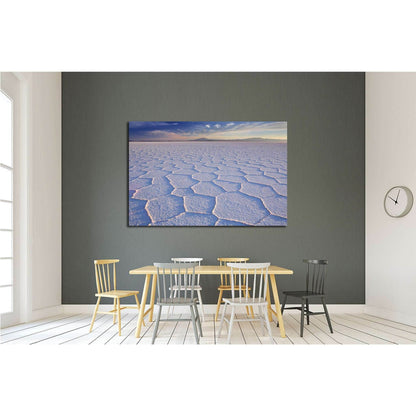 The world's largest salt flat, Salar de Uyuni in Bolivia, photographed at sunrise №1981 Ready to Hang Canvas PrintCanvas art arrives ready to hang, with hanging accessories included and no additional framing required. Every canvas print is hand-crafted, m