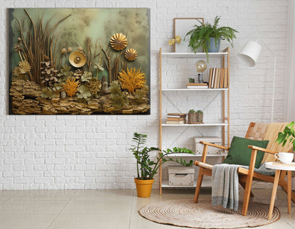 Three-Dimensional Botanical Composition - Canvas Print - Artoholica Ready to Hang Canvas Print