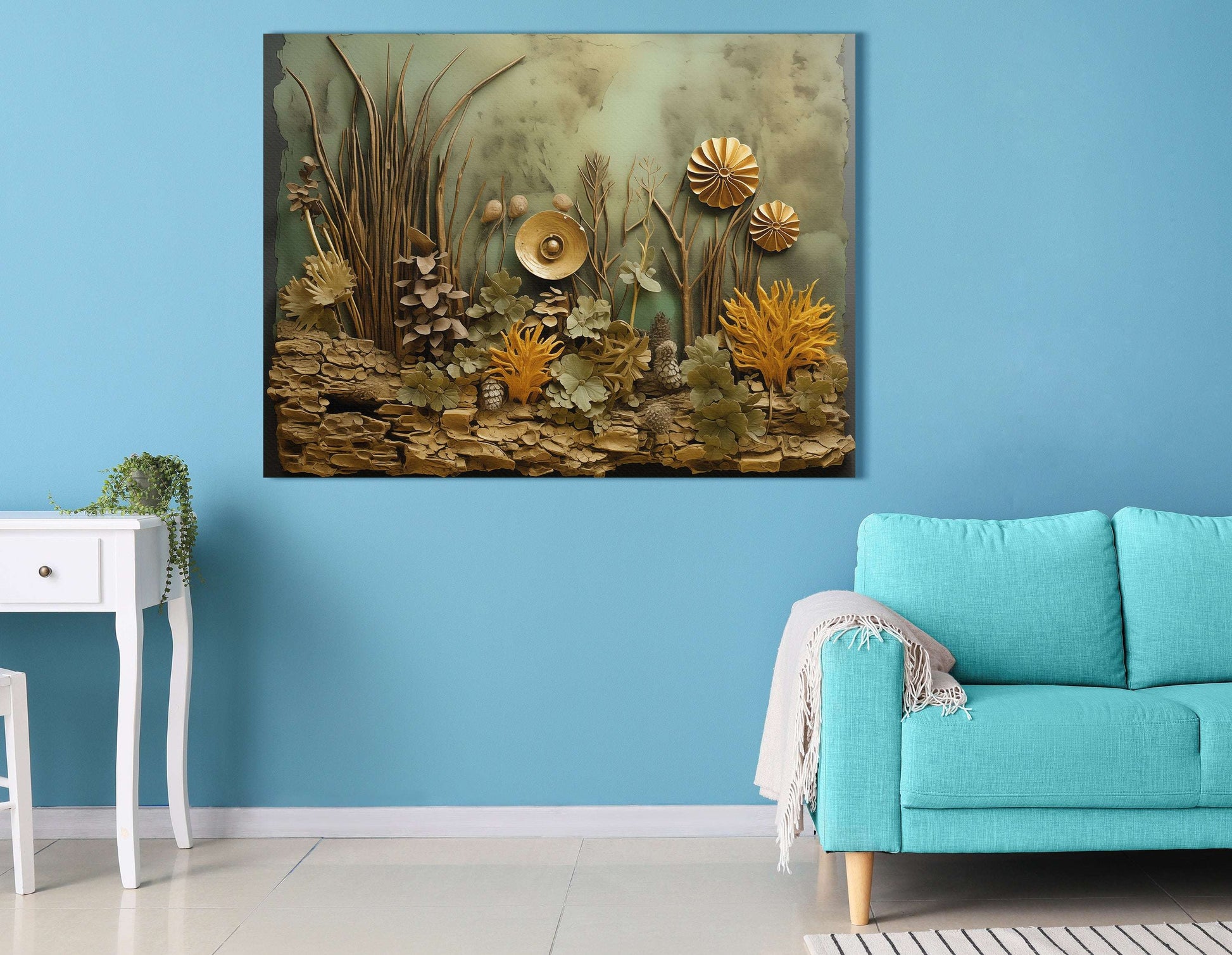 Three-Dimensional Botanical Composition - Canvas Print - Artoholica Ready to Hang Canvas Print