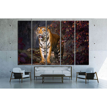 Tiger idle, at the zoo №2363 Ready to Hang Canvas PrintCanvas art arrives ready to hang, with hanging accessories included and no additional framing required. Every canvas print is hand-crafted, made on-demand at our workshop and expertly stretched around